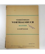B. Schott's Sohne Mainz Piano Four Hands Easy to Medium 1943 Sheet Music Book