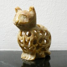 Soapstone Hand Carved Cat Figurine (BN-FIG102) - $10.00