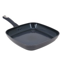 Oster Hawke 11 Inch Square Ceramic Nonstick Aluminum Grill Pan in Dark Blue - $64.49