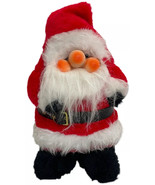 Vtg Rennoc Corp 12&quot; Santakins Santa Claus Rubber Faced Plush Doll 1982 - $28.04