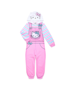 Hello Kitty Girls Pajamas One Piece Union Suit Pajamas PJ Pink Sanrio ME... - $37.02