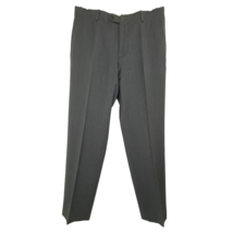 Joseph Abboud JOE Wool Slacks Pants Mens size 32 x 30 Flat Front Gray - £21.22 GBP
