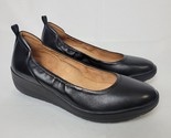 Vionic Jacey Wedge Womens Size 10 (EU 41) Black Leather Slip On Shoes Co... - $39.59