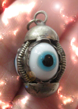 Haunted Antique Eye Amulet You Shall Not Cross Protection Secret Ooak Magick - £7,224.64 GBP