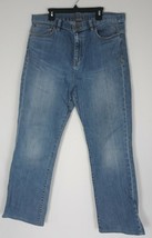 Lauren Jeans Co Womens Jeans Size 14 Straight Leg Blue Medium Wash High ... - $297.01 MXN