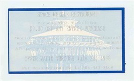 Space Needle Restaurant 1998 Discount Coupon Seattle Washington  - £10.91 GBP