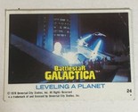 BattleStar Galactica Trading Card 1978 Vintage #24 Leveling A Planet - £1.57 GBP
