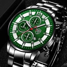 Luxury Men&#39;s Watch Stainless Steel Band Business Casual Luminous Free Sh... - £10.15 GBP