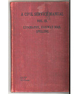Civil Service Manual Vol II Railway Mail Geography spelling vintage 1908  - €12,05 EUR Civil Service Manual Vol II Railway Mail Geography spelling vintage 1908  - €12,05 EUR