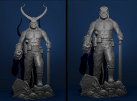 Hellboy Model Diorama Miniature Assembly File STL for 3D Printer two scale - £2.07 GBP