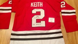 RARE Chicago Blackhawks I OWN THE BLUELINE DUNCAN KEITH Signed Auto JERS... - $395.99