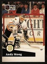 Boston Bruins Andy Moog 1991 Pro Set Hockey Card #10 - £0.39 GBP