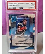 ⚡️Mike Williams 2017 Donruss Optic Rated Rookie On Card Auto #4/150 PSA ... - $79.20