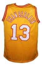 Wilt Chamberlain San Diego Conquistadors Aba Basketball Jersey Yellow Any Size image 2