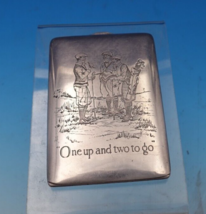 William Kerr Sterling Silver Cigarette Case GW Interior Engraved 3 Golfe... - $462.13