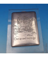 William Kerr Sterling Silver Cigarette Case GW Interior Engraved 3 Golfe... - €396,84 EUR