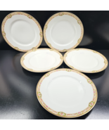 5 Haviland Belfort Dinner Plates Set Depression Floral Dishes Limoges Fr... - €67,50 EUR