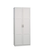 Sauder Select Storage Cabinet, L: 29.61&quot; x W: 16.02&quot; x H: 71.50&quot;, White ... - £228.29 GBP