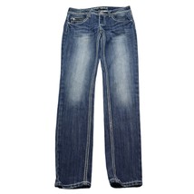 Almost Famous Pants Womens 5 Blue Low Rise Straight Casual Jeans - $29.68