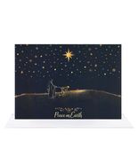 CareGifts Religious Christmas Card Gold Foil Peace on Earth 6x8 Inch 1 PC - €9,49 EUR