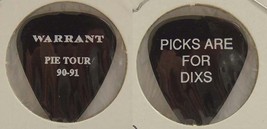 WARRANT - VINTAGE OLD JERRY DIXON TOUR CONCERT GUITAR PICK - $186.40 MXN