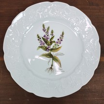 Vintage Dansk Ivy Accent Veronica Anagallis Aquatica 9 3/4&quot; Luncheon Plate - $27.12