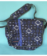 Vintage Black Purple Jansport Messenger Bag / Laptop Bag / Shoulder Brie... - $229.47 MXN