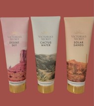 Lot Of 3 Victoria&#39;s Secret Fragranced Body Lotion 8oz@ New Desert Sky~Solar Sand - £27.27 GBP