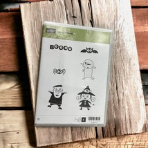 Stampin Up Googly Ghouls Boo Halloween Rubber Stamps Mummy Witch Frankenstein - £9.02 GBP