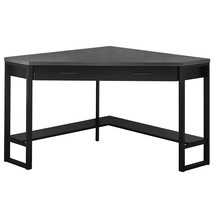 42 Inch Gray and Black Corner Computer Desk - $11,351.54 MXN
