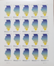 New! ILLINOIS Statehood 2017 (USPS) STAMP SHEET 20 FOREVER STAMPS - £15.80 GBP