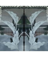 CUSTOM 78X38&quot; HAND ETCHED CALLA LILIES 1/4&quot; THICK TEMPERED GLASS DOOR PA... - €1.032,32 EUR