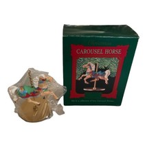 Vintage 1989 Hallmark Christmas Ornament Carousel Horse #4 Ginger *New - £7.96 GBP
