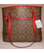 Brand New w/Tag COACH 34603 Orange Tote Bag, Designer Purse Handbag - £161.19 GBP