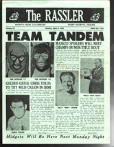 Rassler- Wrestling Match Program 4/8/1968-Northside Coliseum-Fort Worth TX-Sp... - £41.37 GBP