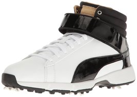 Puma Golf Unisex-Kid&#39;s Titantour HI-TOP SE JR. Golf Shoe, Puma White-Pum... - £27.27 GBP