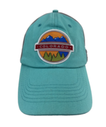 Travel Mountains Forrest Patch Snow Colorado Teal Baseball Dad Cap - $11.39