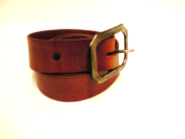 True religion belt genuine leather gunmetal buckle size 40 inch lite bro... - $29.65