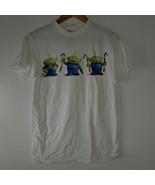 Toy Story Alien T-shirt Little Green Men Buzz Lightyear Star Command Whi... - $15.84