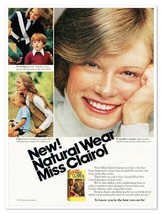 Miss Clairol Natural Wear Hair Color Vintage 1973 Full-Page Retro Magazi... - £7.62 GBP