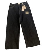 Oliver Logan Jeans Womens 29 Wide Leg High Rise Raw Hem Sustainable Deni... - $14.85