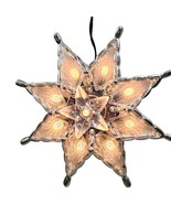 Double Sided Clear Acrylic 8 Point Lighted Christmas Star Hanging Orname... - $442.97 MXN