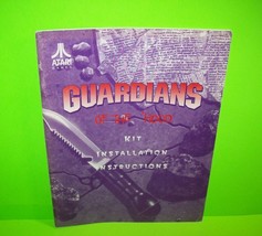 Guardians Of The Hood Video Arcade Game Service Instructions Manual 1992   - £18.26 GBP