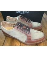 Kenneth Cole Abeo Clayton Shoes Brown Leather Suede Oxford Casual Mens 9 N  - $74.25