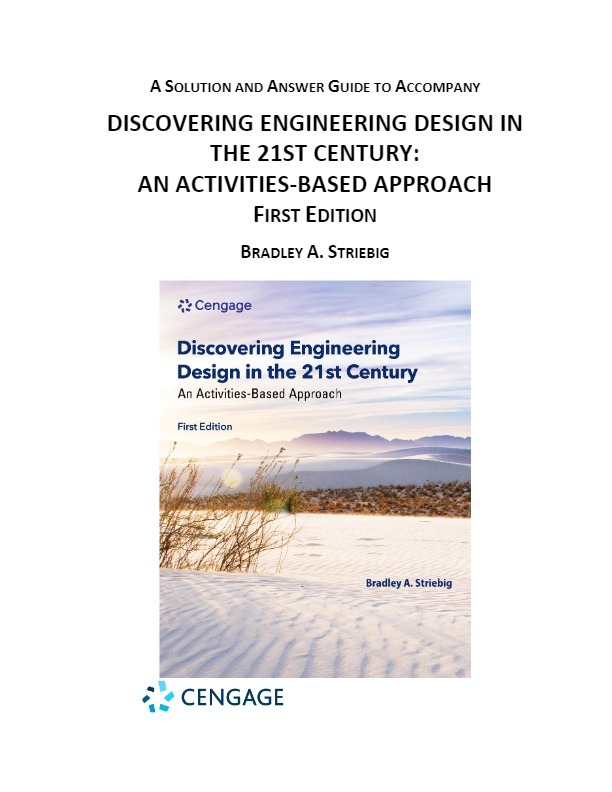 Solution Manual For Discovering Engineering Design in the 21st Century 1... - $17.20