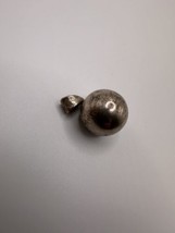 Antique 3.2cm Sterling Silver Jingle Bell Necklace Pendant  - $19.80