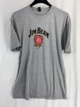 Jim Beam Men&#39;s Gray T-Shirt Unisex Short Sleeve Size XL - $12.21