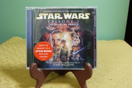 STAR WARS EPISODE 1 THE PHANTOM MENACE - Original Soundtrack CD w/ Poste... - £7.04 GBP