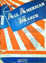 Mills All American March Folio 1946 Solo Piano Music Book 222p - £7.15 GBP
