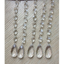 24pcs Acrylic Crystal Bead Chain Hanging Strand Trees Wedding Centerpiece Decor - £13.62 GBP